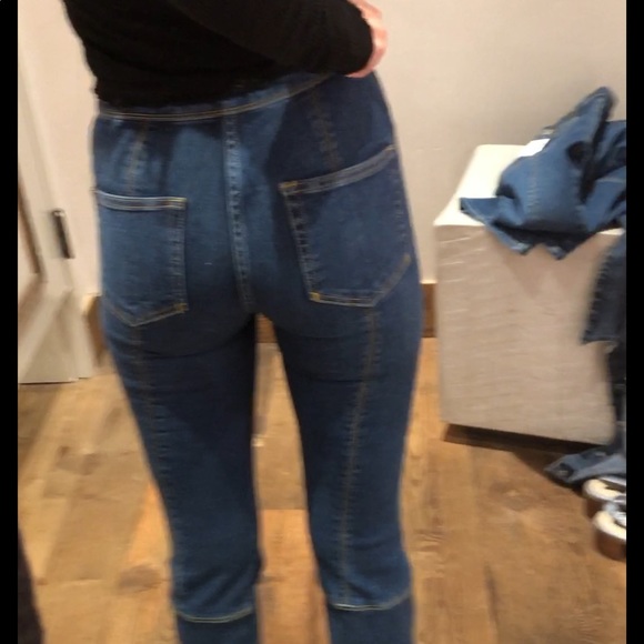 anthropologie bootcut patchwork side zip jeans - Picture 5 of 5